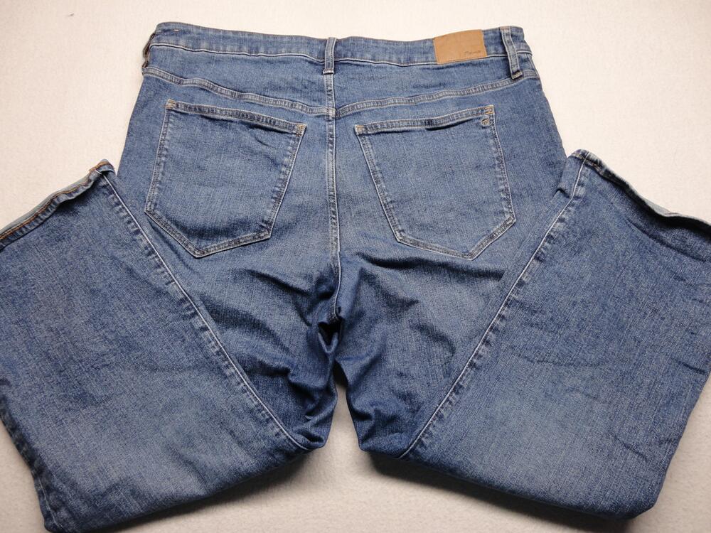Madewell Cali Demi-Boot Jeans Womens 31 Blue Medium Wash Bootcut Stretch Denim